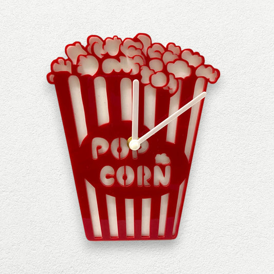 Popcorn Box Shaped Clocks - Many Colour Choices