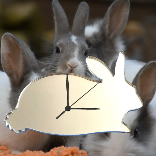 Rabbit Shaped Clocks - Many Colour Choices