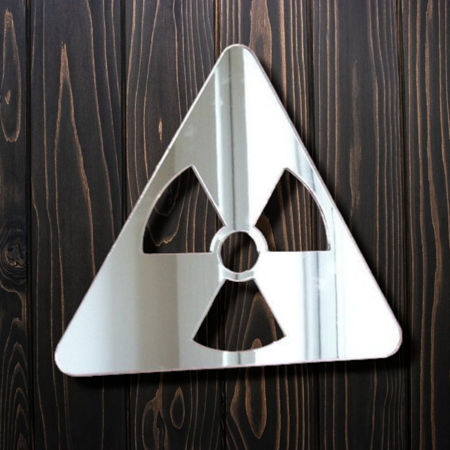 Radiation Acrylic Mirror Sign