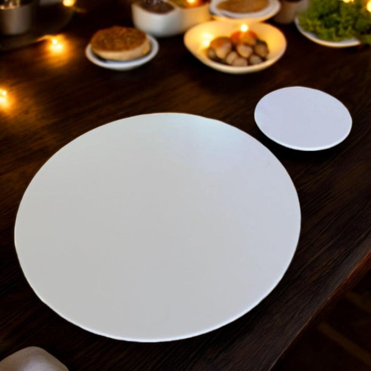 Round Placemats & Coasters - Clear or Gloss Colours