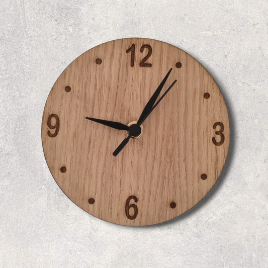 Round Clock - Wooden