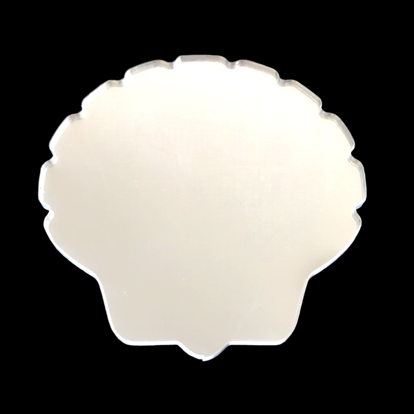 Shell Shaped Acrylic Mirrors, Bespoke Sizes & Engraving Services