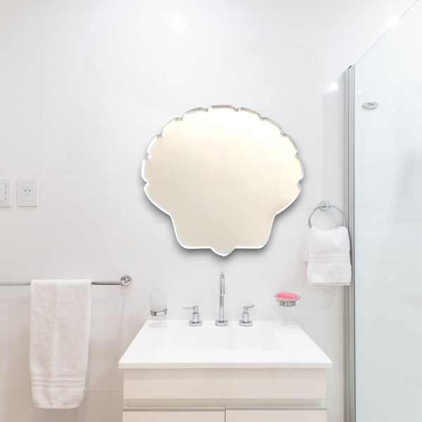 Shell Shaped Acrylic Mirrors, Bespoke Sizes & Engraving Services