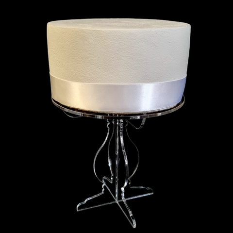 Single Tier Round Cake Table Display Stands - Many Colours & Engraving Option