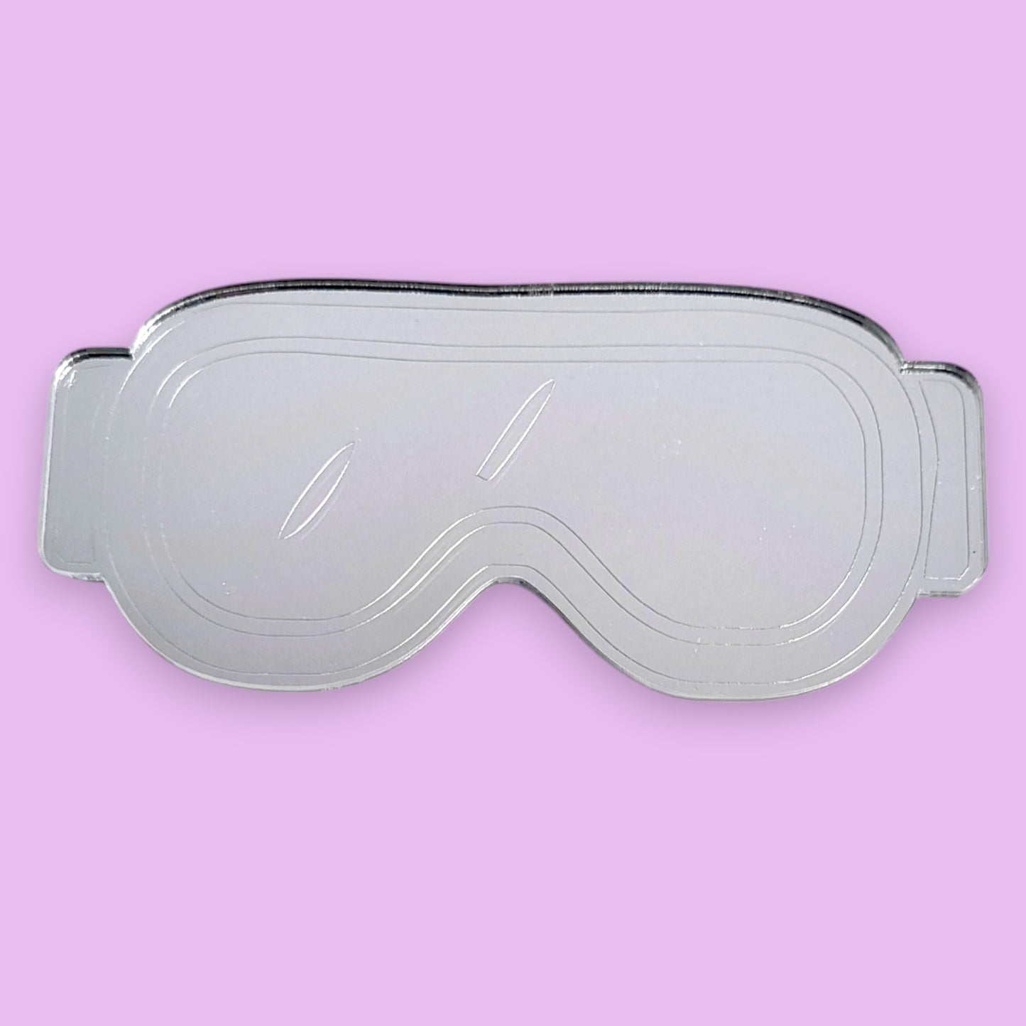 Pair of Ski Goggles Shaped Mirrors