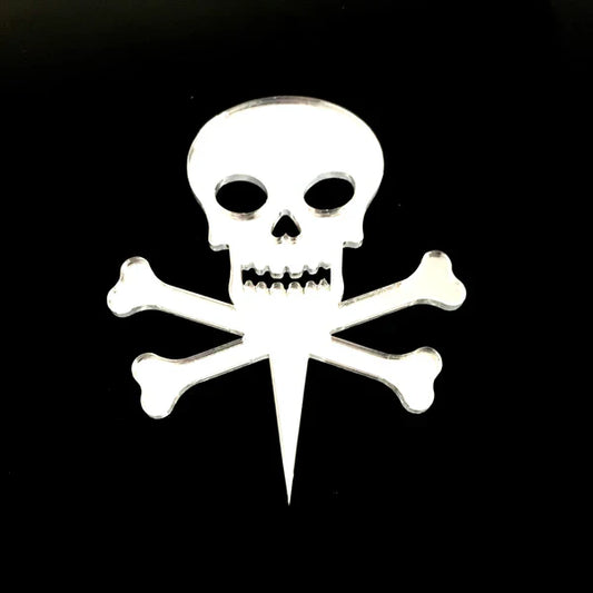 Skull and Crossbones Cake Toppers