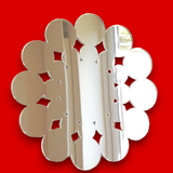 Spiral Circles Shaped Round Acrylic Mirrors, Bespoke Sizes & Engraving Services