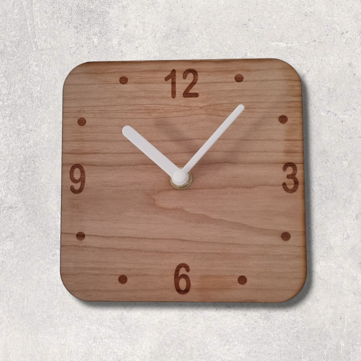 Square Clock - Wooden