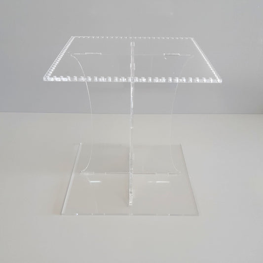 Acrylic Cake Separator Stand For Use With Crystal Beads (Crystals Not Included) - Square