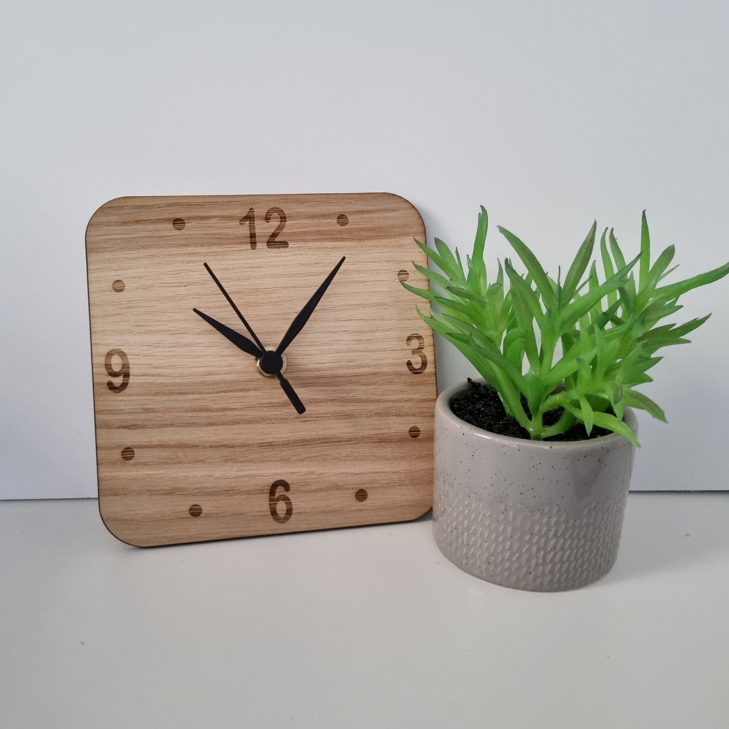 Square Clock - Wooden