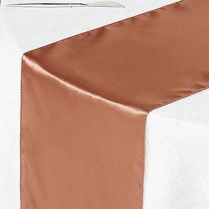 Terracotta Satin Smooth Table Runners