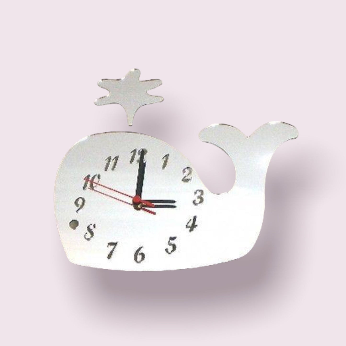 Whale Shaped Clocks - Many Colour Choices