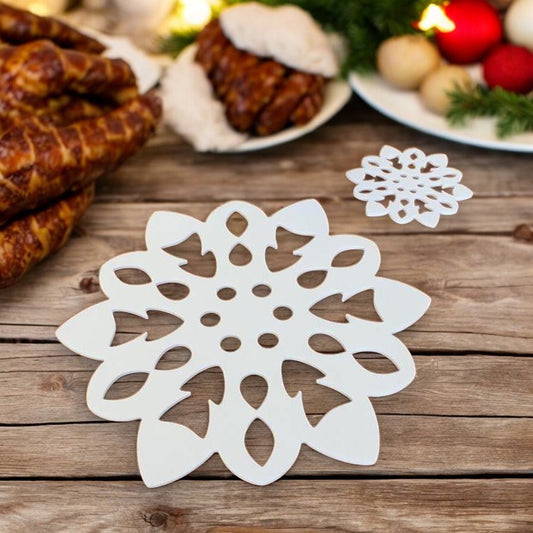 Christmas Snowflake Placemats & Coasters - Clear or Gloss Colours