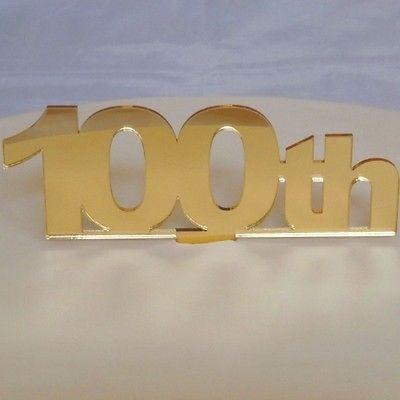 100th Birthday Cake Topper