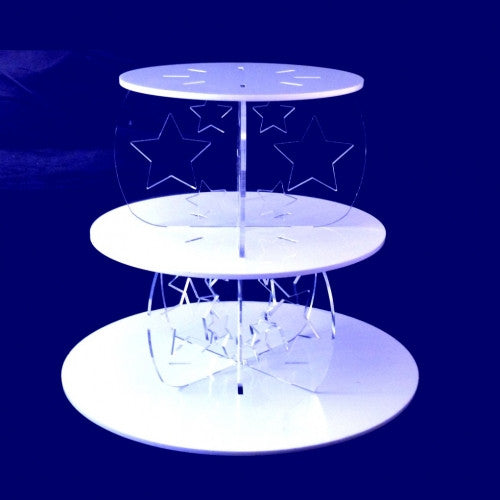 Round White Design Multi Tier Cake Stand