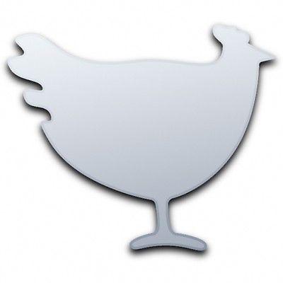 Chicken / Hen Shaped Acrylic MIrrors