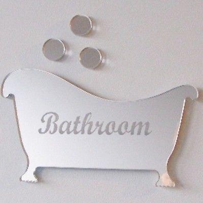 Engraved Bathroom Door Sign