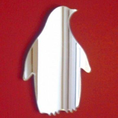 Penguin Shaped Acrylic Mirrors with Engraving Options