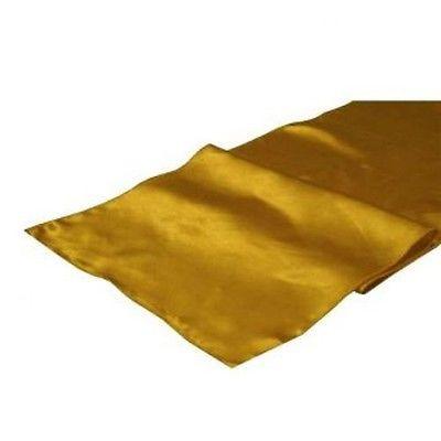Gold Satin Smooth Table Runners