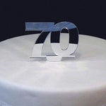 70 Mirrored Cake Topper