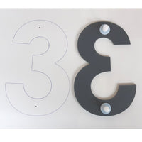 Floating House Numbers & Letters - Art Deco