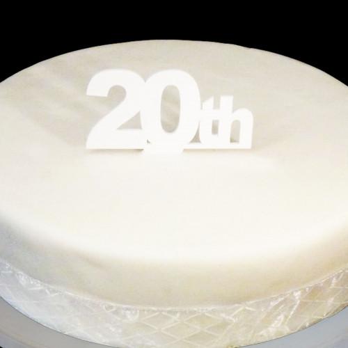 20th Birthday Cake Topper