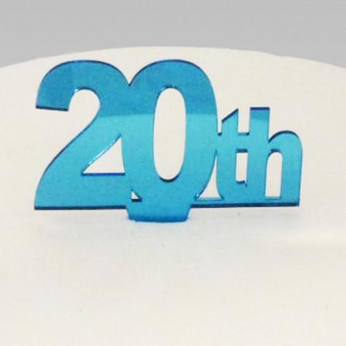 20th Birthday Cake Topper