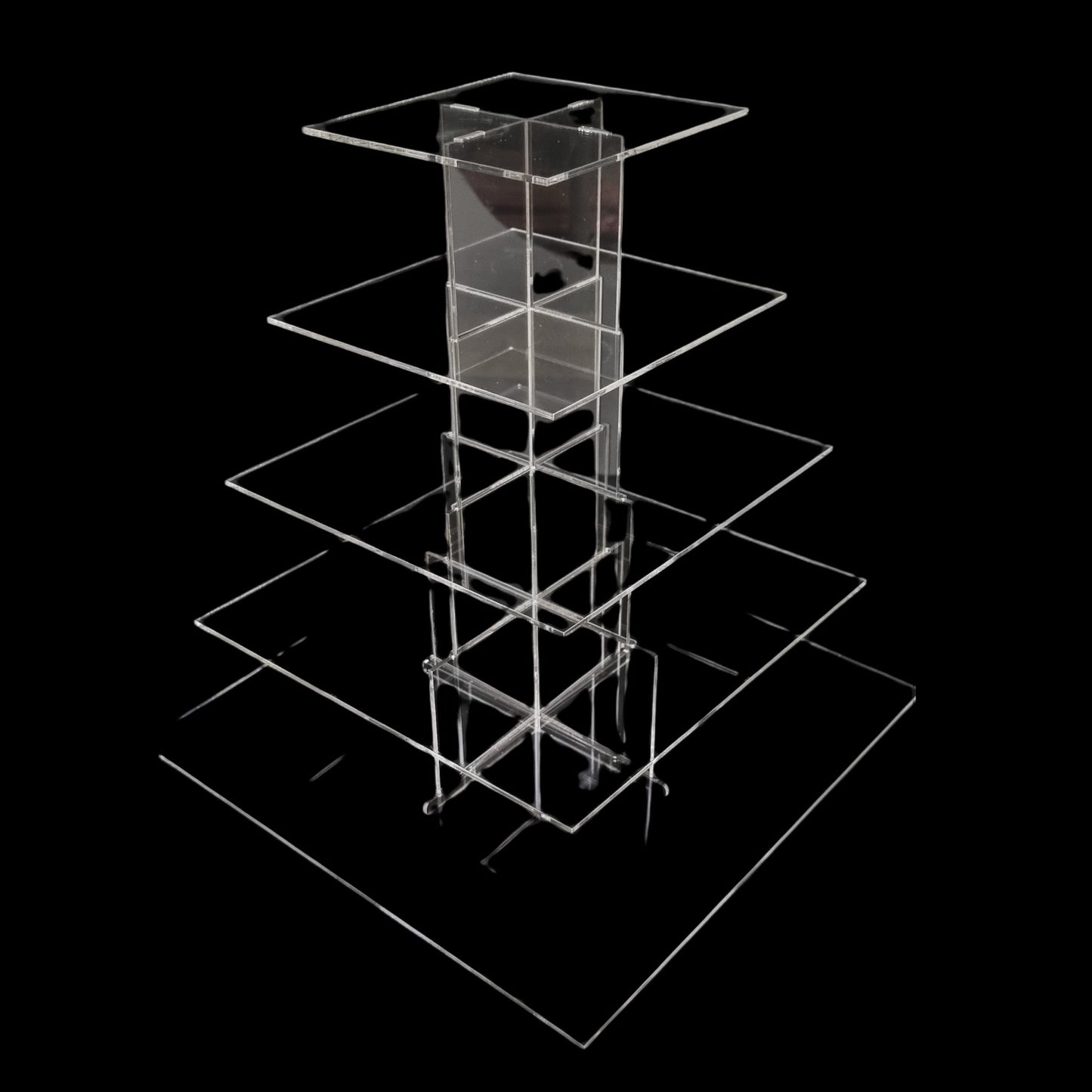 Square Wedding & Party Cake Acrylic Stand - Bespoke Stands Made