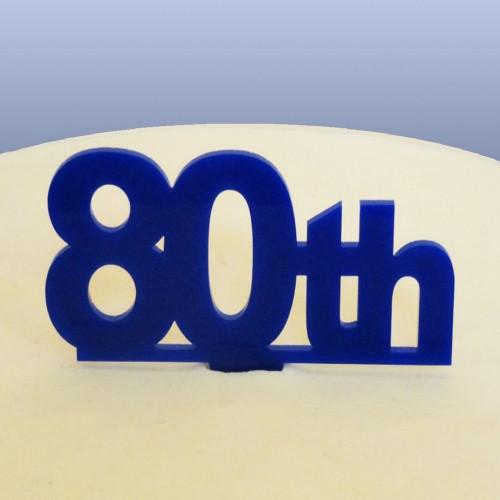 80th Birthday Cake Topper