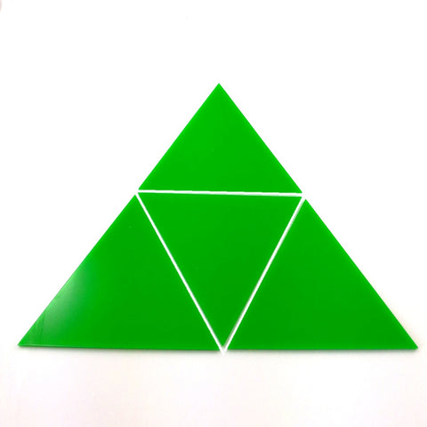 Triangular Tiles - Bright Green