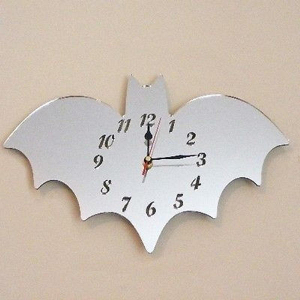 Bat Shaped Clocks - Many Colour Choices