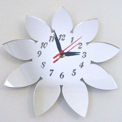 Flower Shaped Clocks - Many Colour Choices