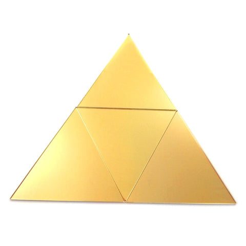 Triangular Tiles - Gold Mirror