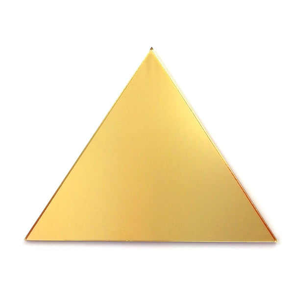 Triangular Tiles - Gold Mirror