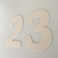 House Numbers & Letters Flat Finish - Rounded