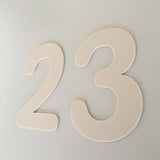 House Numbers & Letters Flat Finish - Rounded