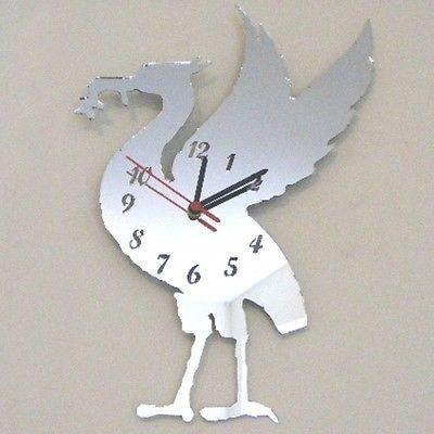 Liver Bird (LFC) Shaped Clocks - Many Colour Choices