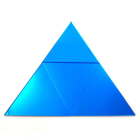 Triangular Tiles - Blue Mirror