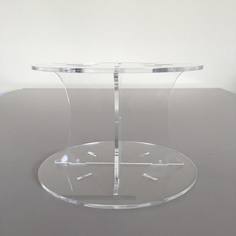 Classic Round Wedding/Party Cake Separator - Clear