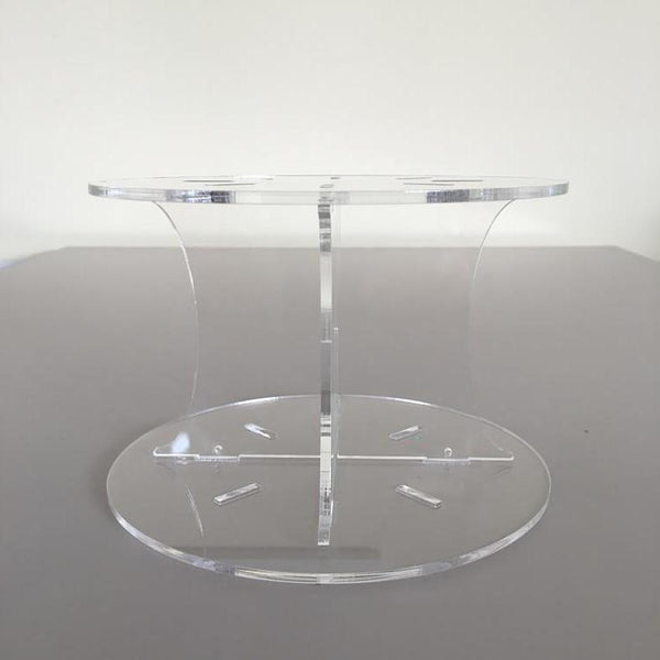 Classic Round Wedding/Party Cake Separator - Clear