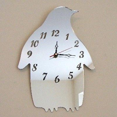 Penguin Shaped Clocks - Many Colour Choices
