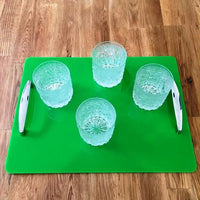 Rectangular Serving Tray with Handle - Bright Green