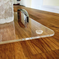 Rectangular Serving Tray with Handle - Clear