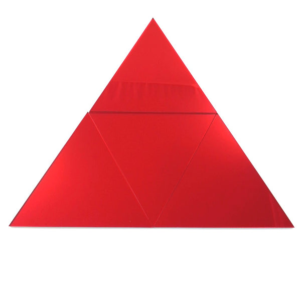Triangular Tiles - Red Mirror