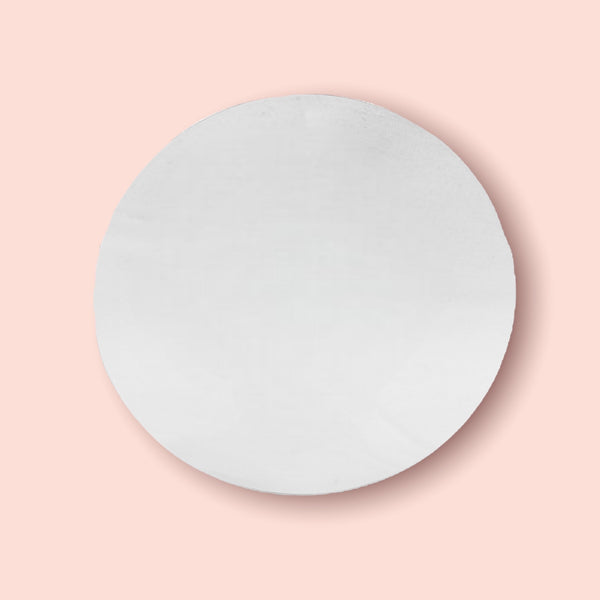 Round Circle Shaped Mirrors with White Backing & Hooks