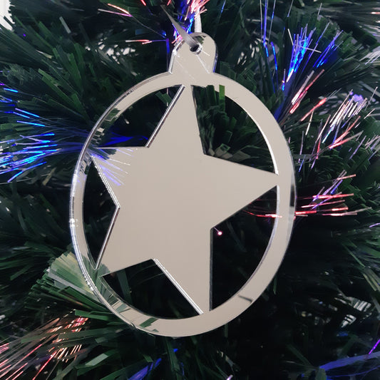 Round Star Christmas Tree Decorations