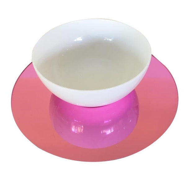 Round Placemat Set - Pink Mirror