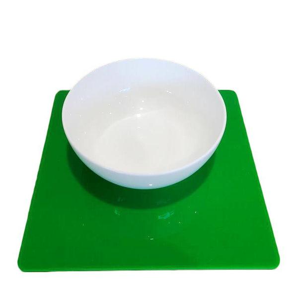 Square Placemat Set - Bright Green