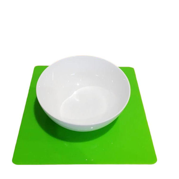Square Placemat Set - Lime Green