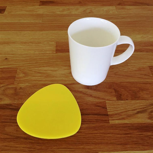Pebble Shaped Coaster Set - Yellow